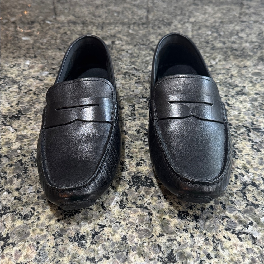 New Driving Cole Haan Black Leather Loafers